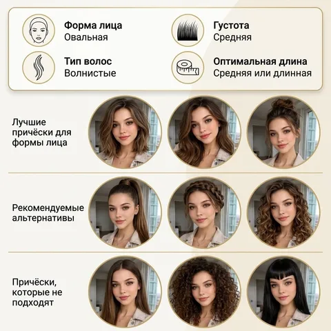 Подбор причёски по фото — обложка сценария, категория Ретушь | AiPixia