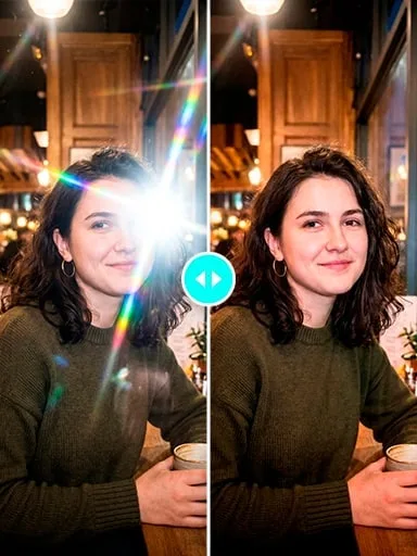 Профессиональное удаление бликов и отражений на фотографиях: результат ИИ обработки (4) в категории Ретушь | AiPixia