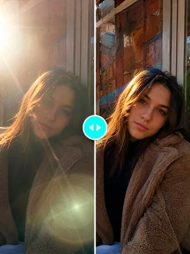 Профессиональное удаление бликов и отражений на фотографиях: результат ИИ обработки (2) в категории Ретушь | AiPixia