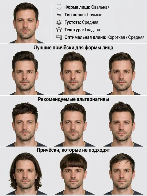 Подбор причёски по фото: результат ИИ обработки (1) в категории Ретушь | AiPixia